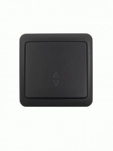 Lezard VIOLA выкл. ОУ 1 кл. (проходн.) черн.(корп. ABS) 751-4200-105