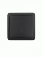 Lezard VIOLA выкл. ОУ 1 кл. (проходн.) черн.(корп. ABS) 751-4200-105