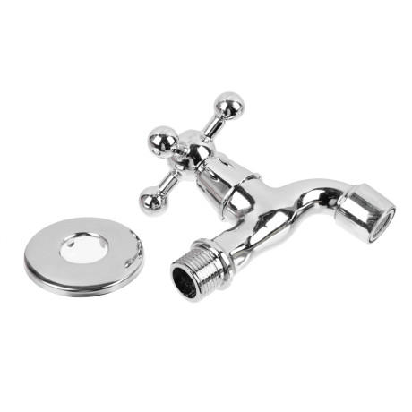 FRESSO Кран водоразборный кор. излив, вентильный, с аэратором, 1/2", цинк