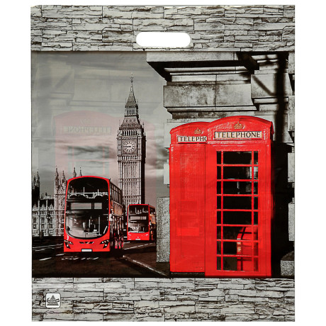 Пакет глянцевый с вырубной ручкой, 45х38см, 60 мкм, 5 дизайнов