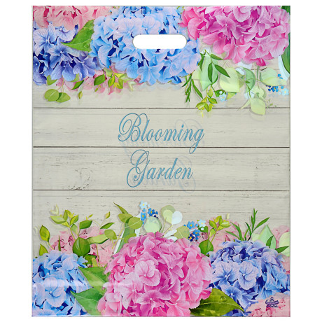 Пакет глянцевый с вырубной ручкой, 45х38см, 60 мкм, 5 дизайнов