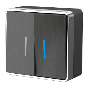 Werkel выкл. ОУ 2 кл. 10A (инд.) Gallant (графит рифленый) W5020104 a051340