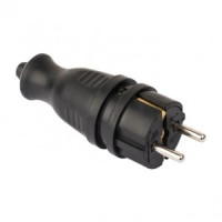 EKF PROxima вилка прямая каучук 2P+PE 1x16A IP44 RPS-011-16-230-44-r (Турция)