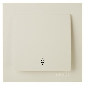 Nilson TOURAN  выкл. проходн. СУ 1 кл. крем. 24121007