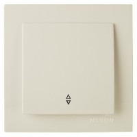 Nilson TOURAN  выкл. проходн. СУ 1 кл. крем. 24121007