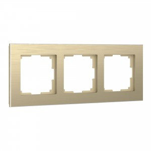 Werkel рамка СУ 3 мест Aluminium (шампань) W0031711 a052314