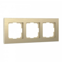 Werkel рамка СУ 3 мест Aluminium (шампань) W0031711 a052314
