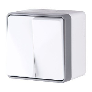 Werkel выкл. ОУ 2 кл. влагозащищенный Gallant (белый) W5020201 a051576