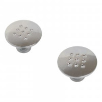 Ручка-кнопка мебельная A507 CP хром 2шт  (цена за пару (50, 500) StahlBuro