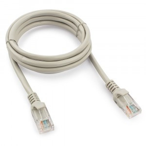 Cablexpert патч-корд UTP cat5e, 1,5м, литой, многожильный (серый)