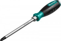 Отвертка KRAFTOOL &quot;IMPACT&quot; ударная,сквозой стержень/Cr-Mo-V сталь,маслобензост.двухком.рук,PH3x150мм