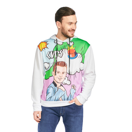 Джемпер для взрослых "КИРЯ", размер 2XL, Футер (100% полиэстер), 4 дизайна