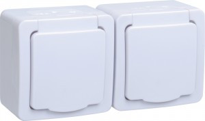 IEK ГЕРМЕС PLUS РСб22-3-ГПБб роз. 2 мест. земля ОУ IP54 (цвет крышки:белый) ERMP22-K01-16-54-EC