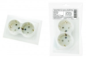 TDM Таймыр роз. 2 мест. 16А бел. (земля, шторки, бакелит, пром.упак) (10!) SQ1814-0518