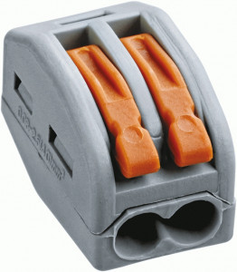 Navigator клемма СМК 222-412 с рычагом 2х(0,08-4мм2) 32А 400V (уп.50 шт, цена за уп) NTC-R-2 71289