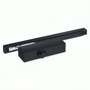 Доводчик дверной NOTEDO DC-085 SL+HO BLACK черный со скользящей тягой, с фикс. до 80 кг (10)