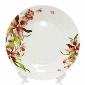 Тарелка обеденная Вьюнок 23см фарфор (кратность 12шт!!!) МФК MFK20252