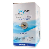 Кабель SkyNet Light FTPнг-LSZH 4x2x0,46, медь, FLUKE TEST, кат.5e, одножил., 305 м, box, оранжевый