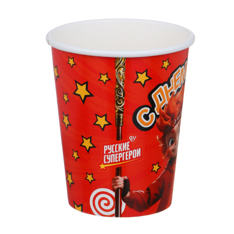 BY Набор стаканов бумажных, 6 шт, 230 мл, С Днем Рождения