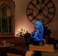 Uniel св-к св/д 3D Тигр 1LED RGB (3xAA не в/к) ULI-M507 RGB/3AA TIGER/BLACK