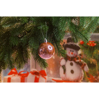 Шар Т173-9 6шт 6см (глянцевые) розовый (120/140)