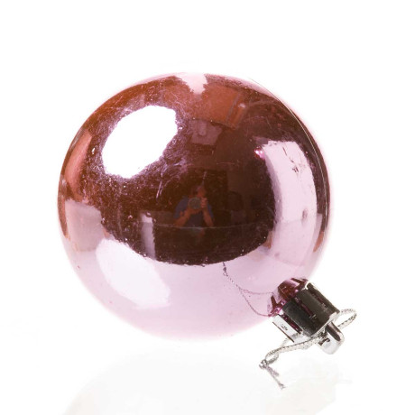 Шар Т173-9 6шт 6см (глянцевые) розовый (120/140)