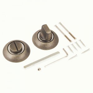 Сантехническая завертка к ручкам АЛЛЮР АРТ BK-R1 MAB(3132) круглая мат.бронза (100,10)