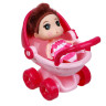 ИГРОЛЕНД Кукла в коляске, PP, PVC, 21х16,5х2 см