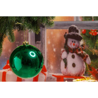 Шар Т176-8 1шт 15см (глянцевые) зеленый (48)