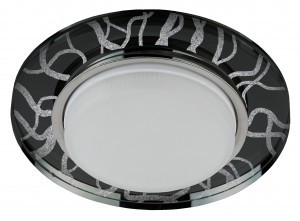 ЭРА DK80 WH/BK св-к встр. под лампу GX53, 220V,13W, белый/черный 5259