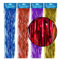 Дождик двухслойный прямой цветной 200мм Волшебная страна