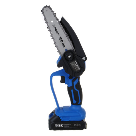 РОКОТ Электропила аккумуляторная, 1АКБ, шина 150мм, 2.0 А*ч Li-ion, пластик.кейс