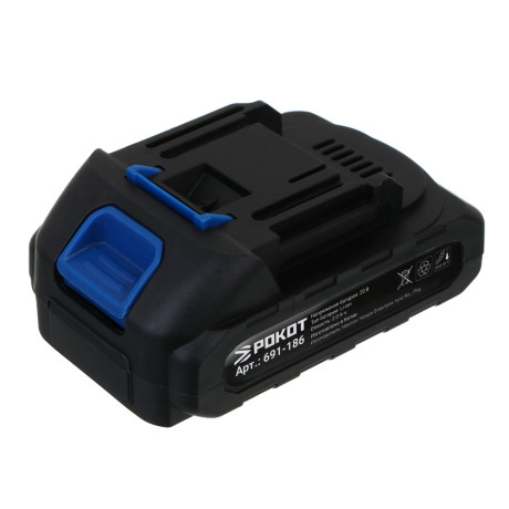 РОКОТ Электропила аккумуляторная, 1АКБ, шина 150мм, 2.0 А*ч Li-ion, пластик.кейс
