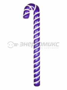 "Фигура елочная "Карамельная палочка" 121 см, цвет фиолетовый/белый502-247 Neon Night
