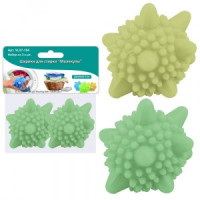 Шарики д/стирки"Молекулы",н-р2шт/уп,цена за уп,d=6см(кратность6шт!!!),полим.матер.VL87-104 Мультидом