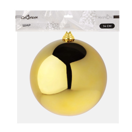 СНОУ БУМ Шар 14см пластик, золото