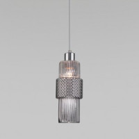 Eurosvet св-к подвесной E27 1x40W 110х0х1200 металл хром/дымчатый Soho 50209/1 a055488