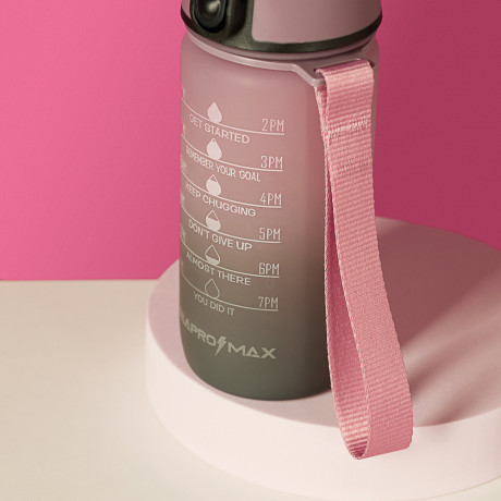 SILAPRO MAX Бутылка спортивная с замком, ULTIMATE GREY -ELDERBERRY, 550мл, РС