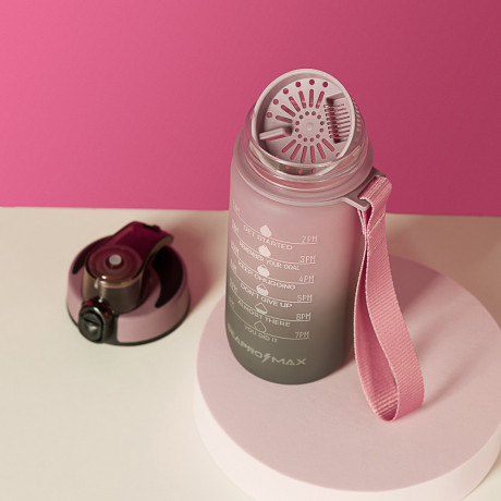 SILAPRO MAX Бутылка спортивная с замком, ULTIMATE GREY -ELDERBERRY, 550мл, РС