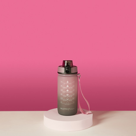 SILAPRO MAX Бутылка спортивная с замком, ULTIMATE GREY -ELDERBERRY, 550мл, РС