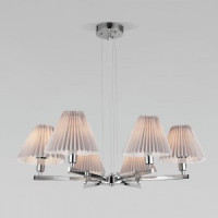 EUROSVET св-к подвес. люстра 6x40W E14 730x730x520 хром/серый 60136/6 a059038