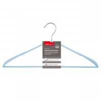 Вешалка-плечики 43см, металл антискольз.покрыт., широкое плечо, Жизель голубой 75023 Master House