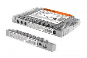 TDM Шина "N" нулевая 6х9мм 10/2 (10 групп/крепеж по краям) никелир. инд. стикер (10!) SQ0801-0338