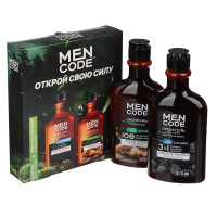 Подарочный набор мужской MEN CODE Открой свою силу: Крем-гель д/душа,300мл+Шампунь д/волос, 300мл