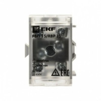 EKF распред. блок проходной РБП 35 (1х35 - 4х6 мм2) 125/50 А RBP-35-50