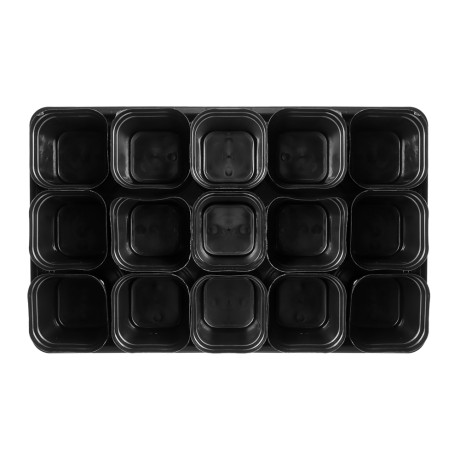 Набор для рассады "Сезон" 42х16х10см, поддон, 15 стаканчиков, полипропилен