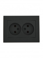 Lezard RAIN роз. СУ 2 мест. черный бархат (керамика) 703-4242-128