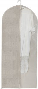 Чехол для одежды на молнии 60*137см, искусственный лен  Elegance, Еврогарант 17102