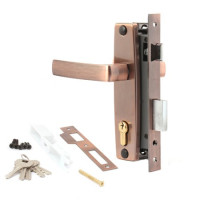 Замок врез 1330АС Apecs (медь) с ручками  \16