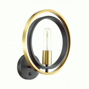 LUMION 4401/1W LN19 зол., черн. бра E27 1*60W MAEVE 155x280